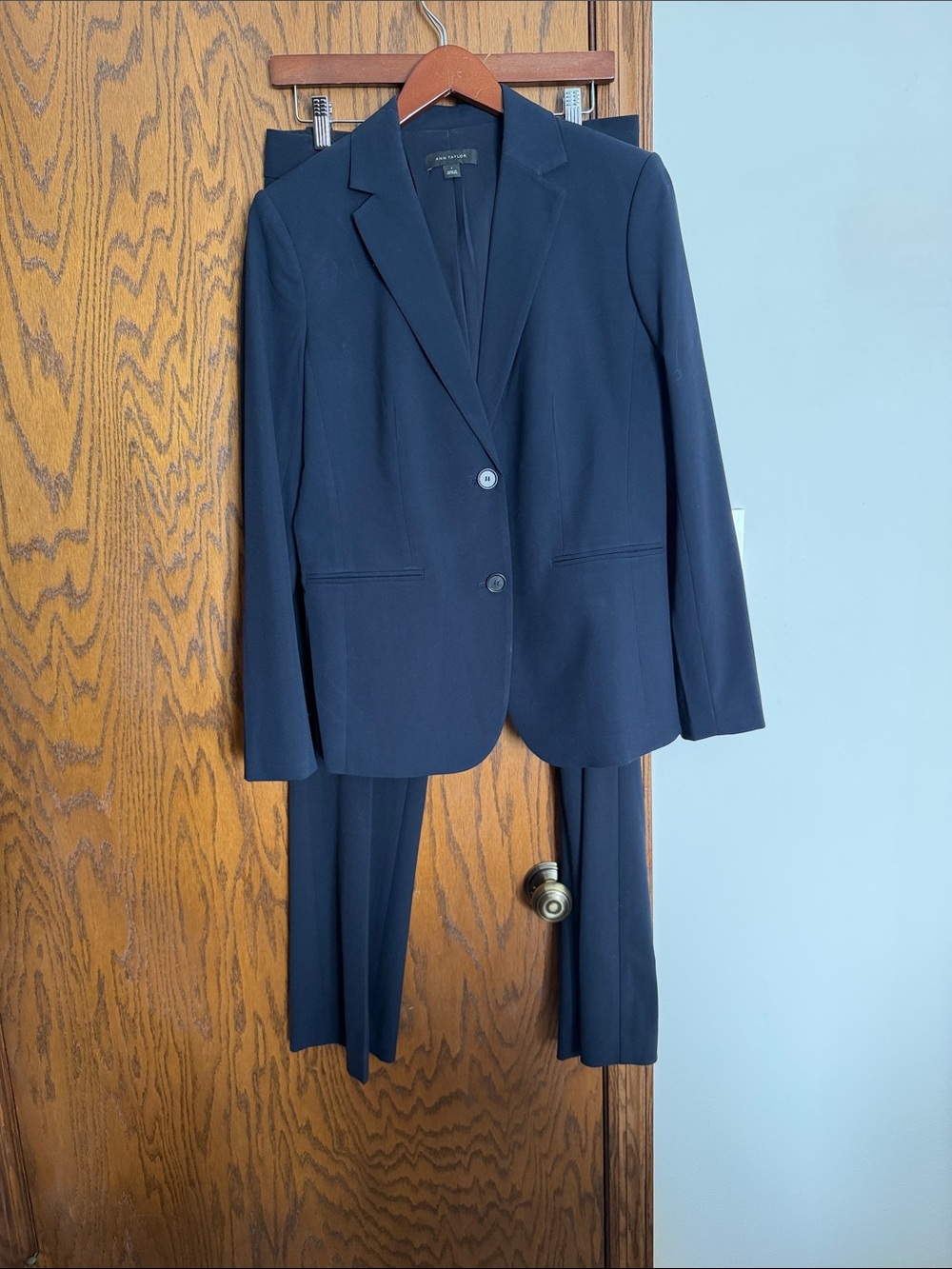Ann Taylor Navy Two-Button Women's Blazer and Pants